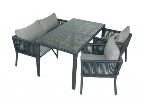 HANAH HOME Baštenska garnitura Vera 3 Grey