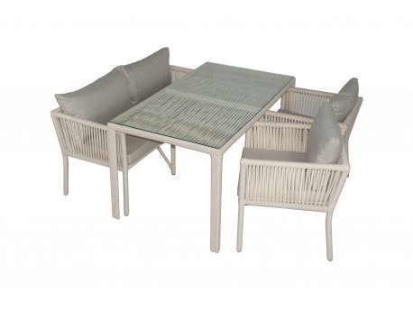 HANAH HOME Baštenska garnitura Vera 3 Light Brown