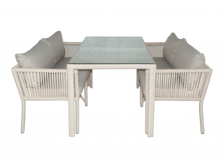 HANAH HOME Baštenska garnitura Vera 4 Light Brown