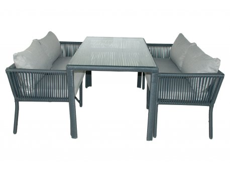 HANAH HOME Baštenska garnitura Vera 4 Grey
