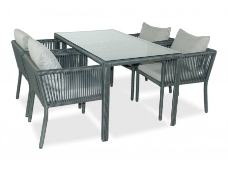 HANAH HOME Baštenska garnitura Vera 140 Grey