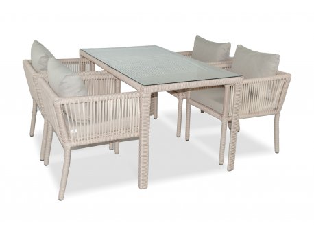 HANAH HOME Baštenska garnitura Vera 140 Light Brown