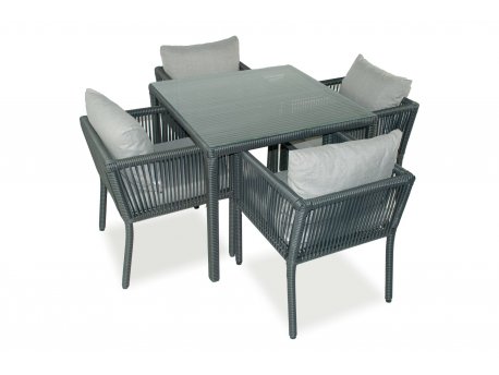 HANAH HOME Baštenska garnitura Vera 90 Grey