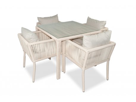 HANAH HOME Baštenska garnitura Vera 90 Light Brown