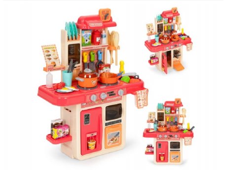 ECO TOYS Dečija kuhinja 42 elementa roze