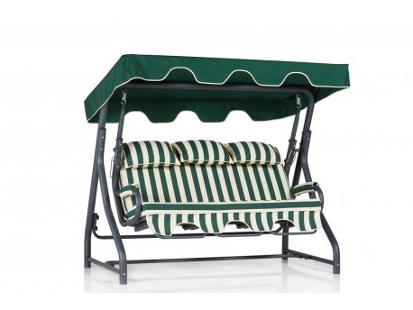 HANAH HOME Baštenska ljuljaška trosed Salvia 3 Multicolor