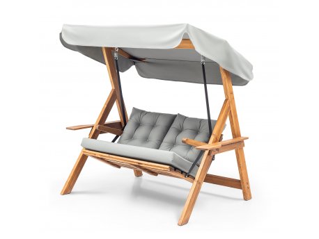 HANAH HOME Baštenska ljuljaška dvosed Galata Swing S2 Grey