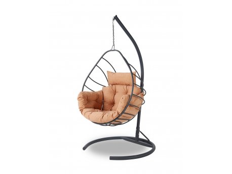 HANAH HOME Baštenska viseća ljuljaška Anka Anthracite Brown