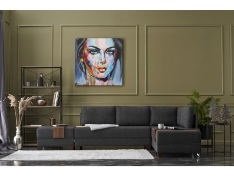 Atelier del Sofa Ugaona garnitura Fly Right Anthracite