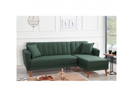 Atelier del Sofa Ugaona garnitura Aqua Corner Right Dark Green