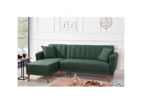 Atelier del Sofa Ugaona garnitura Aqua Corner Left Dark Green