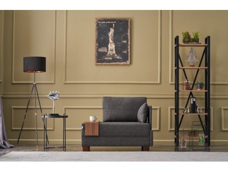 Atelier del Sofa Fotelja Fly Right Anthracite