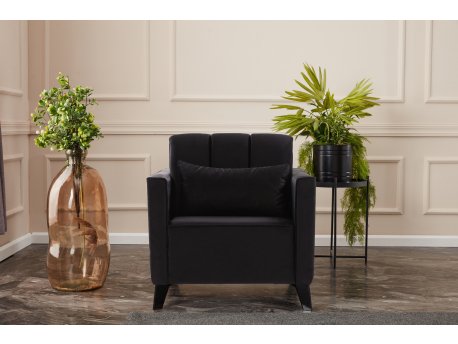 Atelier del Sofa Fotelja Ova 1 Seat Black
