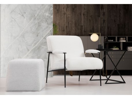 Atelier del Sofa Fotelja Jazz White