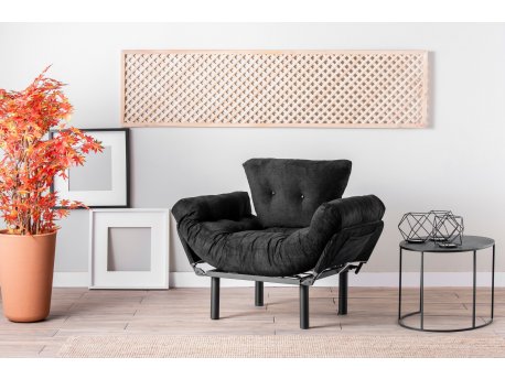 Atelier del Sofa Fotelja Nitta Single Black