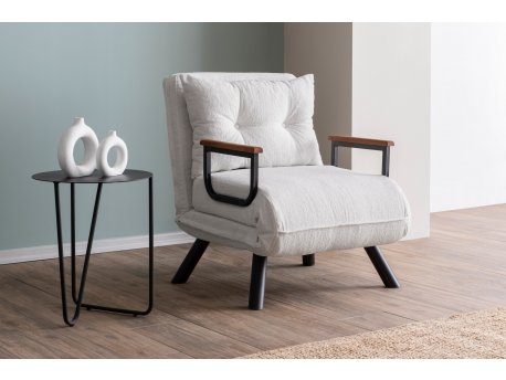 Atelier del Sofa Fotelja Sando Single Teddy Fabric Cream