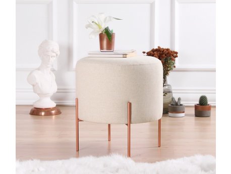 Atelier del Sofa Tabure Copper 46 Cream