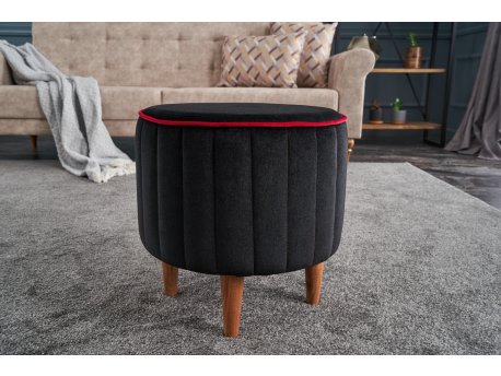 Atelier del Sofa Tabure Lindy Puf Black