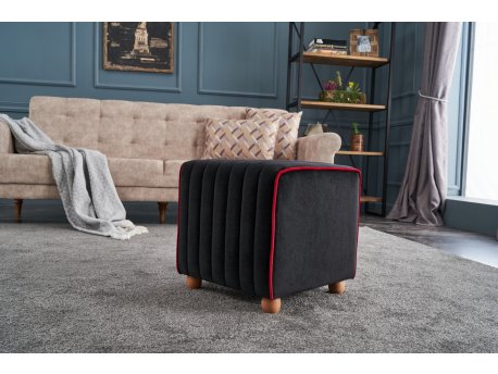 Atelier del Sofa Tabure Mona Puf Black