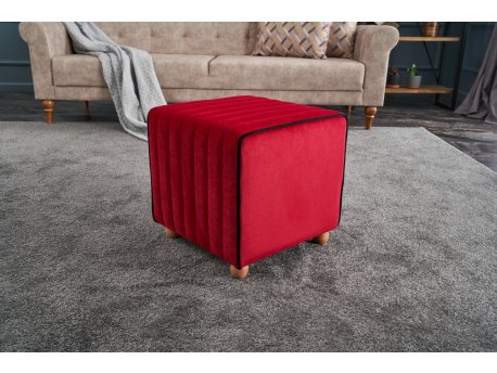 Atelier del Sofa Tabure Mona Puf Red