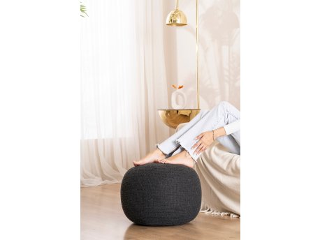 Atelier del Sofa Tabure Knit Anthracite