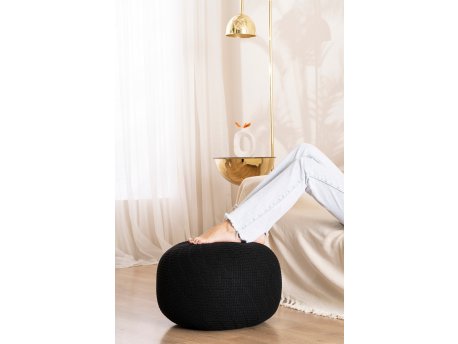 Atelier del Sofa Tabure Knit Black