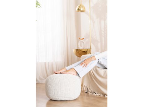 Atelier del Sofa Tabure Knit Ecru