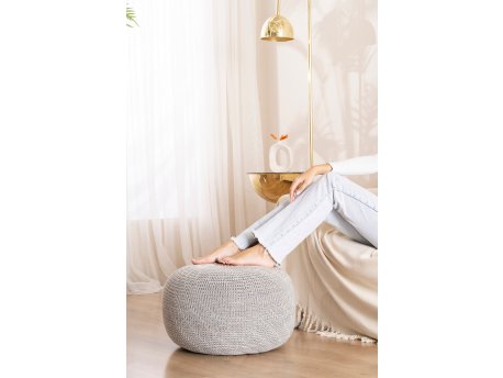 Atelier del Sofa Tabure Knit Grey