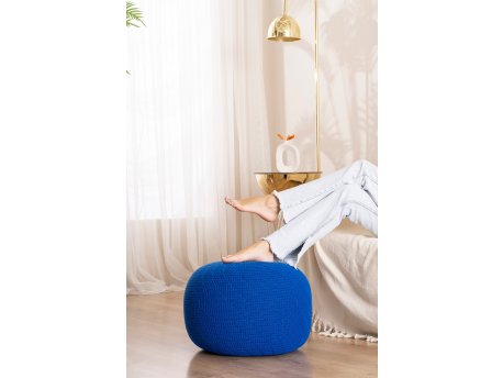 Atelier del Sofa Tabure Knit Blue