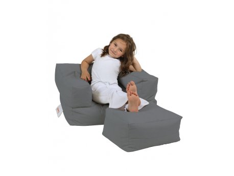 Atelier del Sofa Lazy bag Kids Single Seat Pouffe Fume