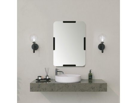 HANAH HOME Dekorativno ogledalo Code Mirror Black