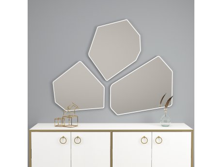 HANAH HOME Dekorativno ogledalo Zen White