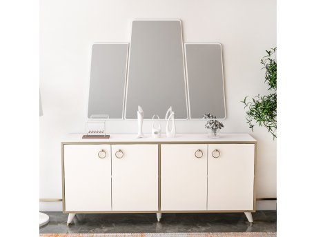 HANAH HOME Dekorativno ogledalo Forza Large White