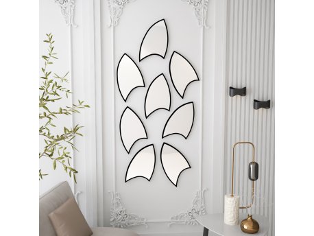 HANAH HOME Dekorativno ogledalo Damla Large Black