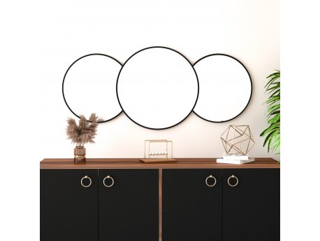 HANAH HOME Dekorativno ogledalo Royal Large Black