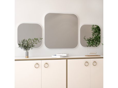 HANAH HOME Dekorativno ogledalo Atlantis Large White