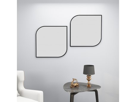 HANAH HOME Dekorativno ogledalo Vero Black