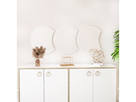 HANAH HOME Dekorativno ogledalo Royal Medium White