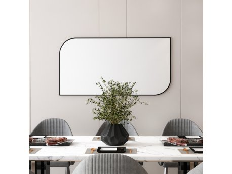 HANAH HOME Dekorativno ogledalo Akron Black