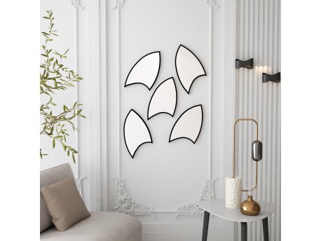 HANAH HOME Dekorativno ogledalo Damla Medium Black