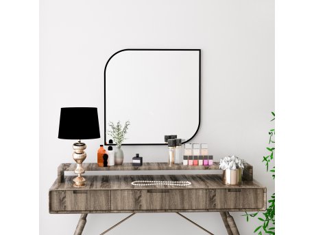 HANAH HOME Dekorativno ogledalo Kappa Black