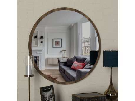HANAH HOME Dekorativno ogledalo Glob Walnut