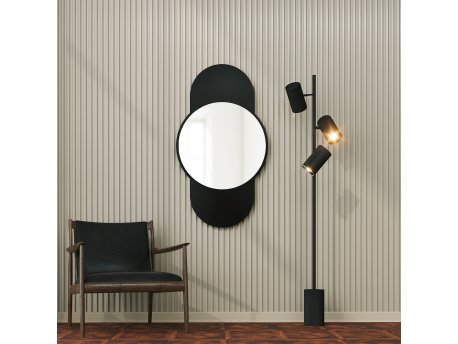 HANAH HOME Ogledalo Time Black