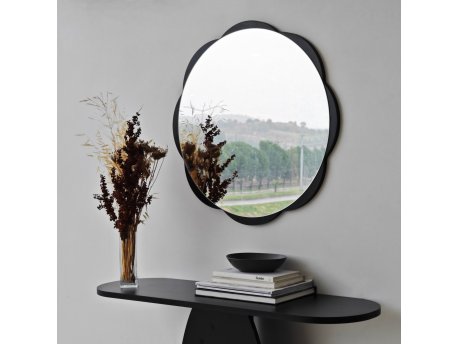 HANAH HOME Ogledalo Fiore 1 Black
