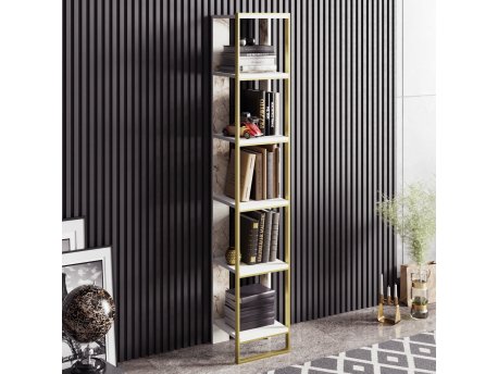 HANAH HOME Polica za knjige Polka White