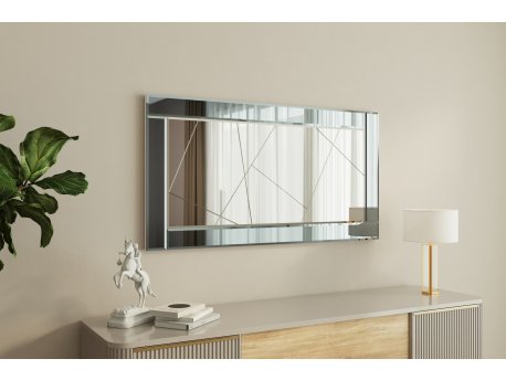 HANAH HOME Ogledalo Pierre Fume White
