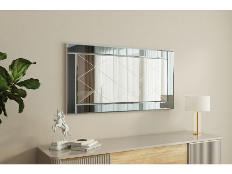 HANAH HOME Ogledalo Pierre Fume White v2