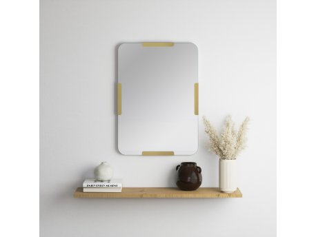HANAH HOME Ogledalo Pera Gold