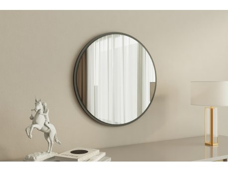 HANAH HOME Ogledalo Ozze White Anthracite