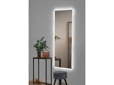 HANAH HOME Ogledalo sa LED osvetljenjem Rectangular 40x120 cm White